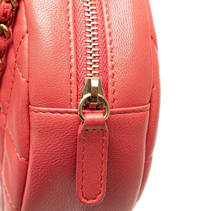 Chanel Red Leather Chain Around