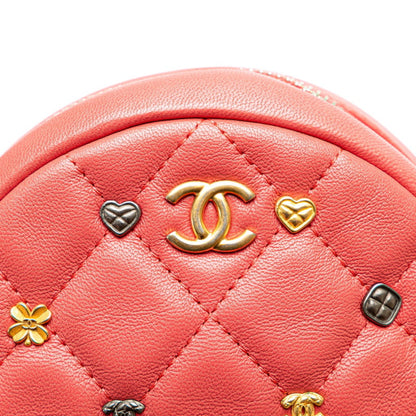 Chanel Red Leather Chain Around