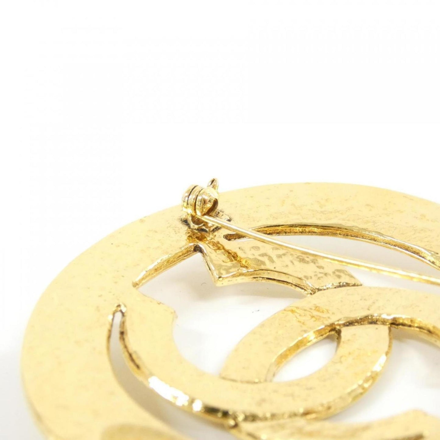 Chanel Gold Gold Plated Coco Mark