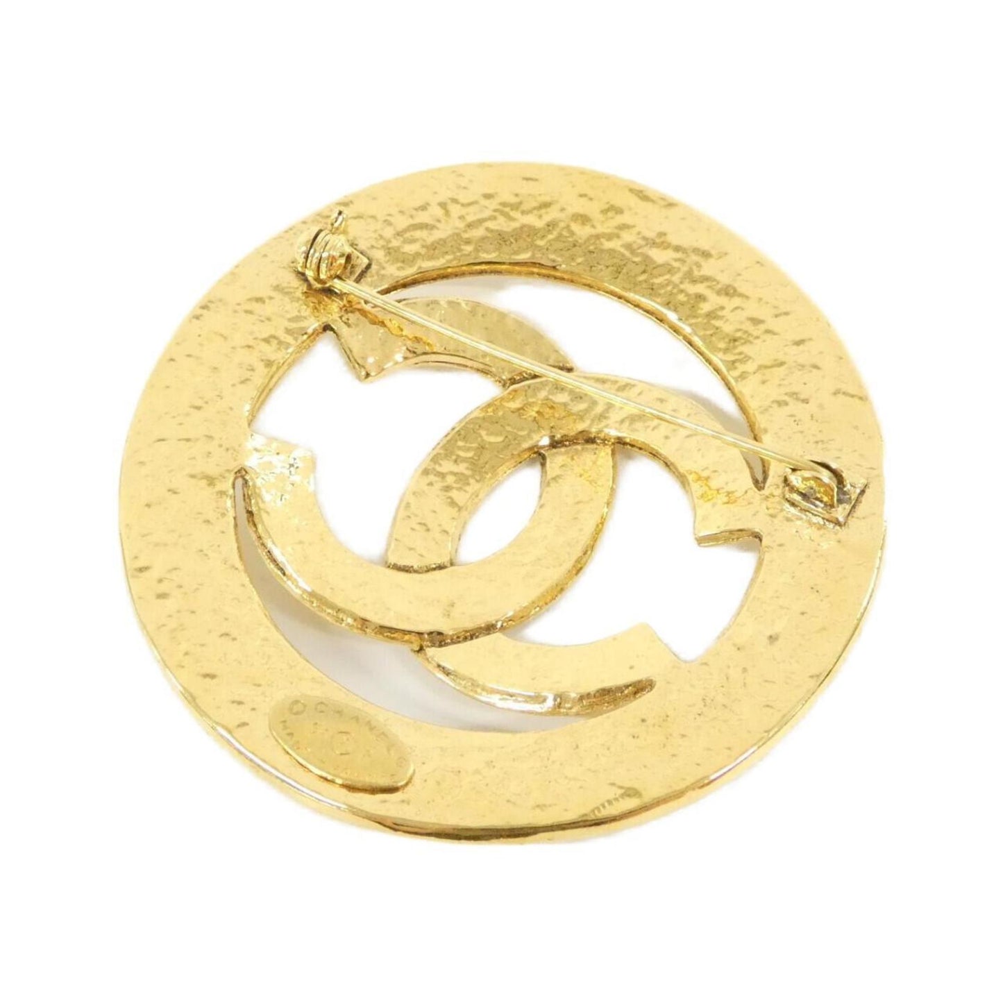 Chanel Gold Gold Plated Coco Mark