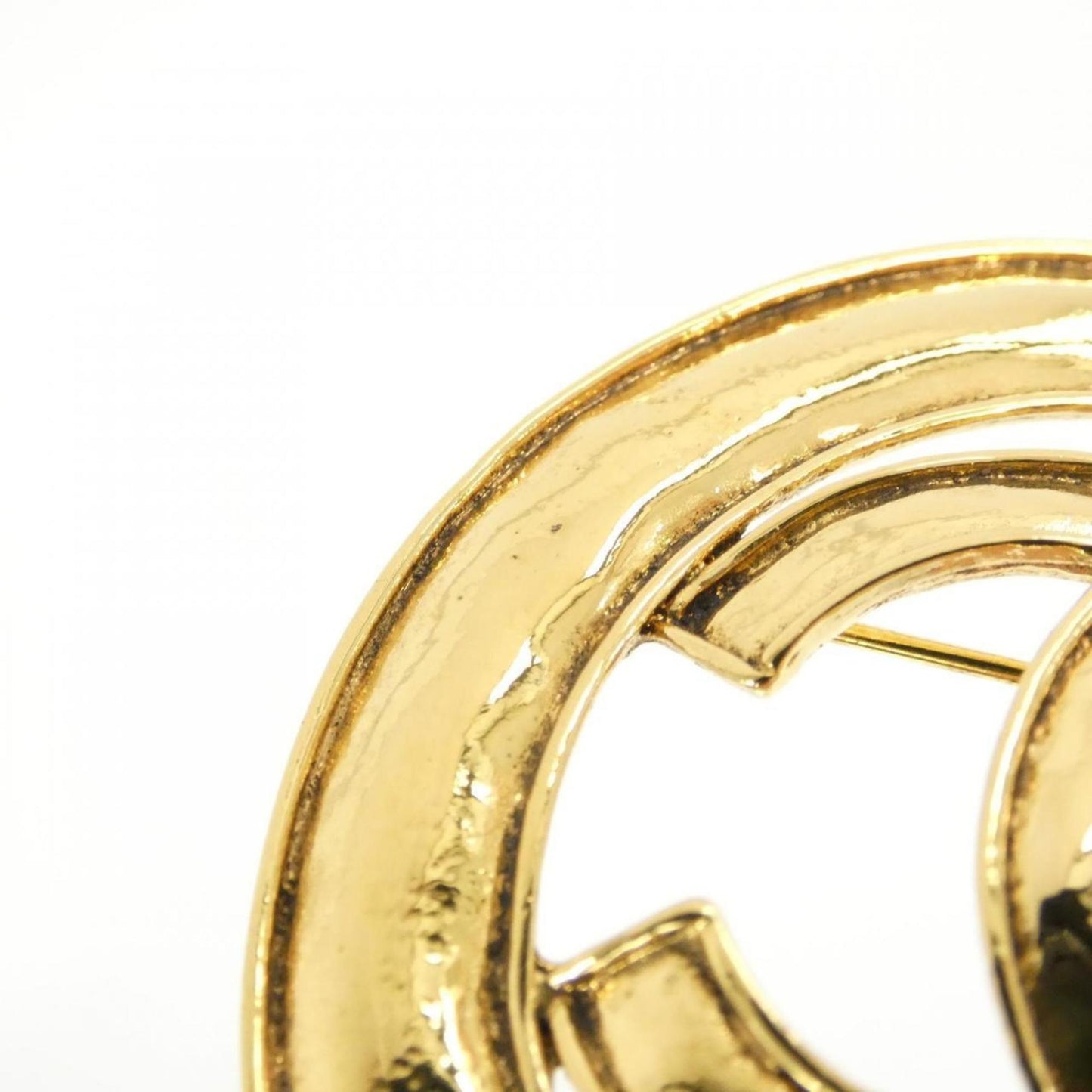 Chanel Gold Gold Plated Coco Mark