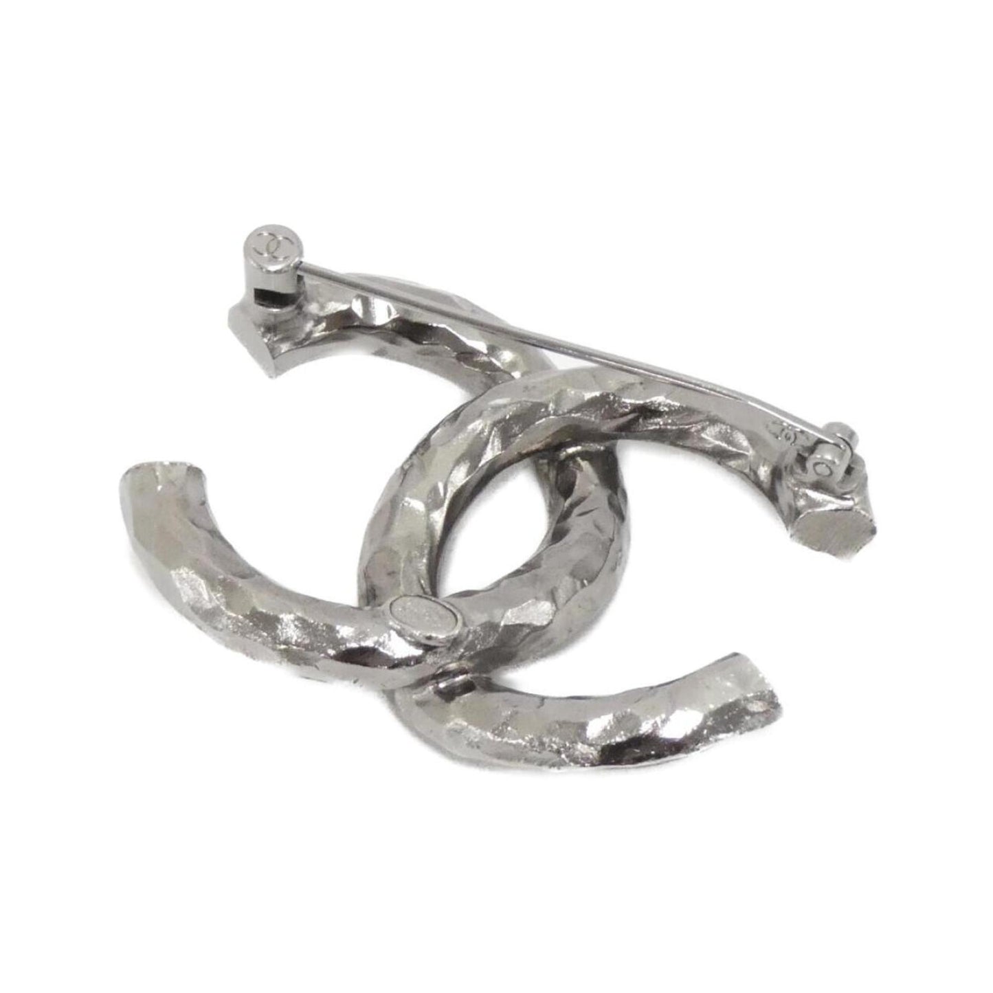 Chanel Silver Metal Coco Mark