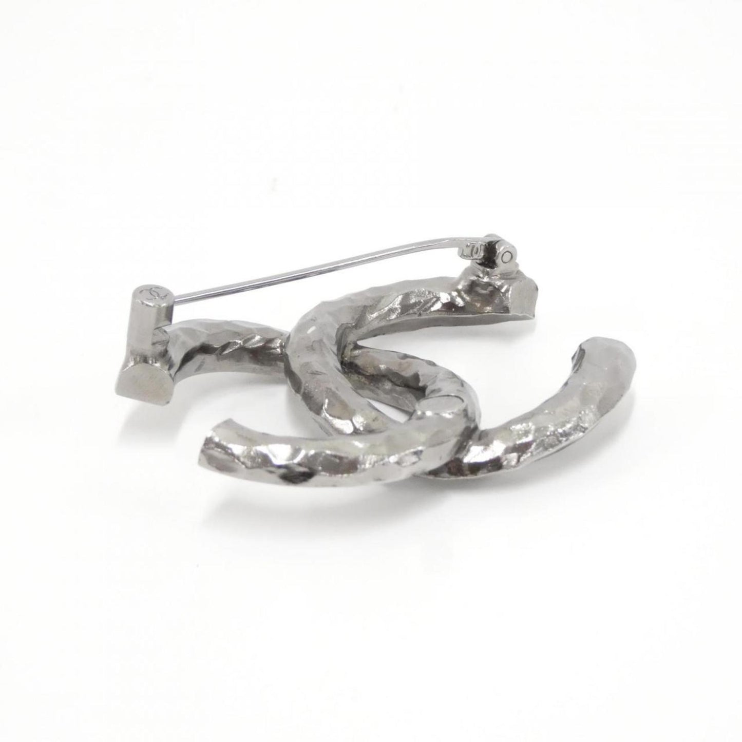 Chanel Silver Metal Coco Mark