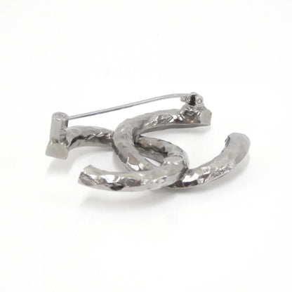 Chanel Silver Metal Coco Mark