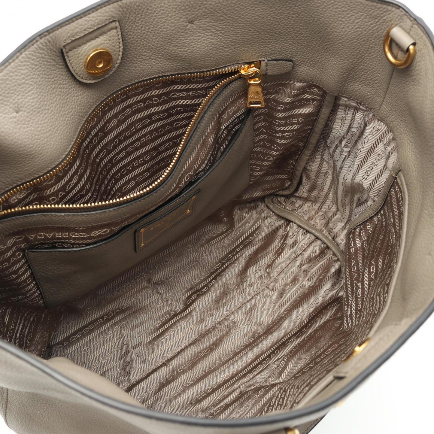 Prada Brown Leather Vitello