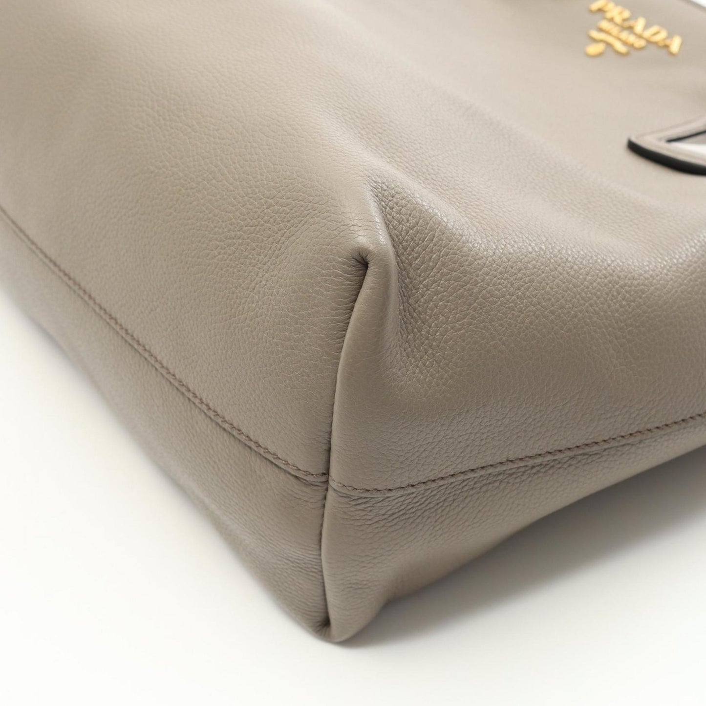 Prada Brown Leather Vitello