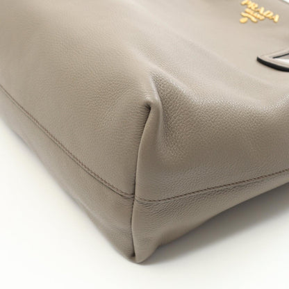 Prada Brown Leather Vitello