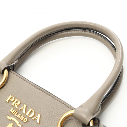 Prada Brown Leather Vitello