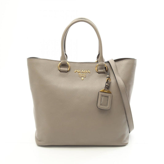 Prada Brown Leather Vitello