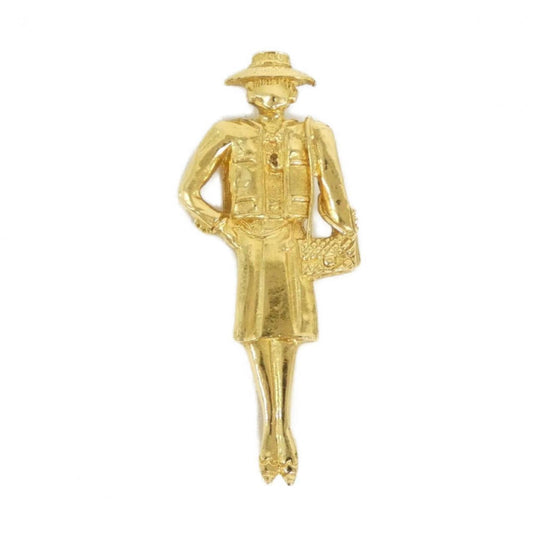 Chanel Gold Gold Plated Mademoiselle