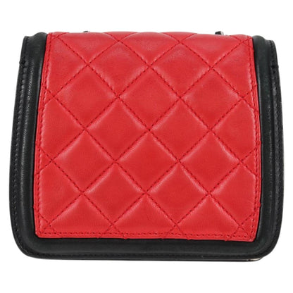 Chanel Red Leather Mini Flap Bag