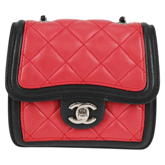 Chanel Red Leather Mini Flap Bag