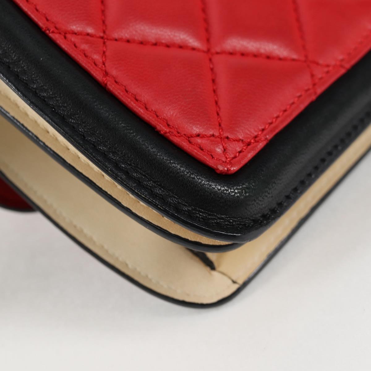 Chanel Red Leather Mini Flap Bag