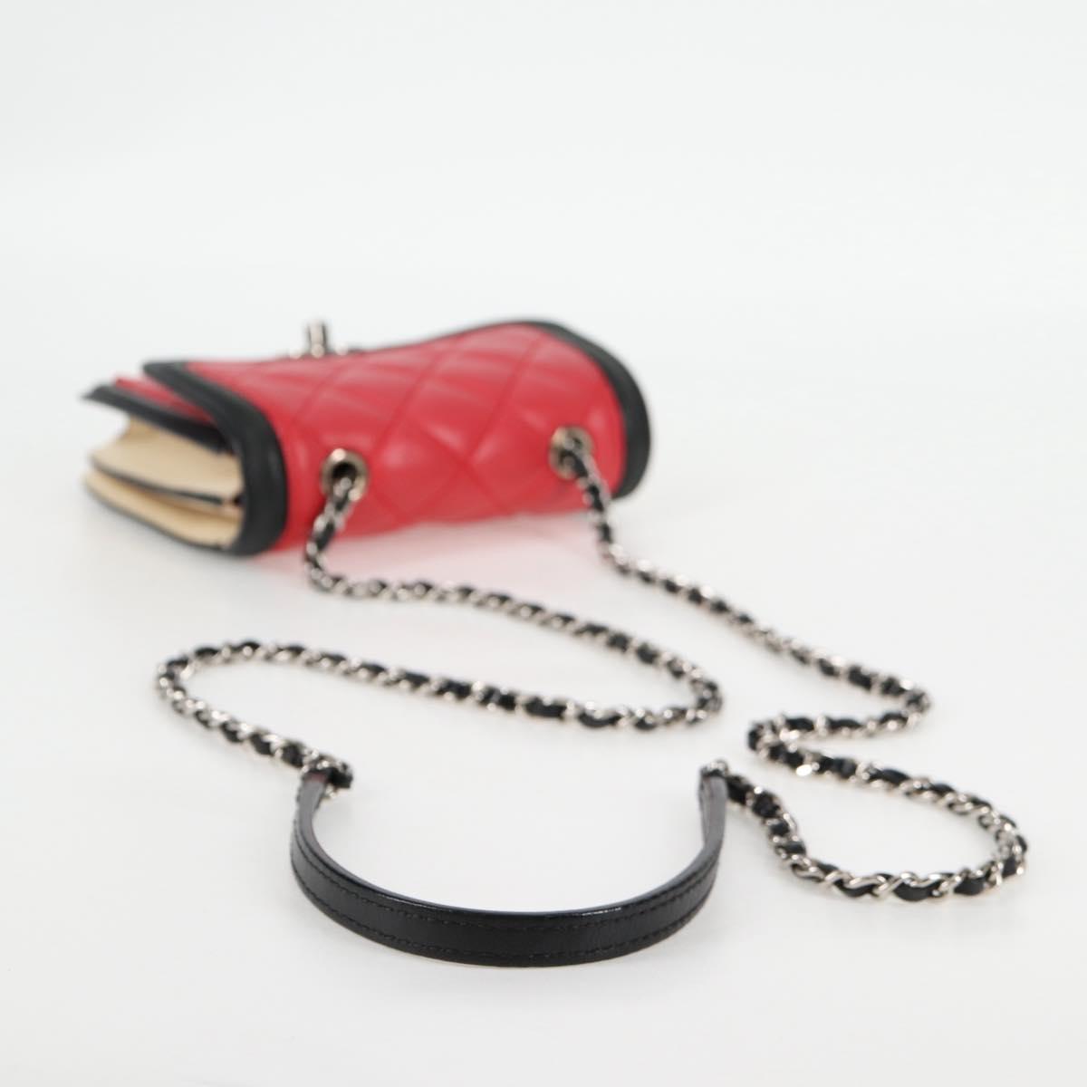 Chanel Red Leather Mini Flap Bag