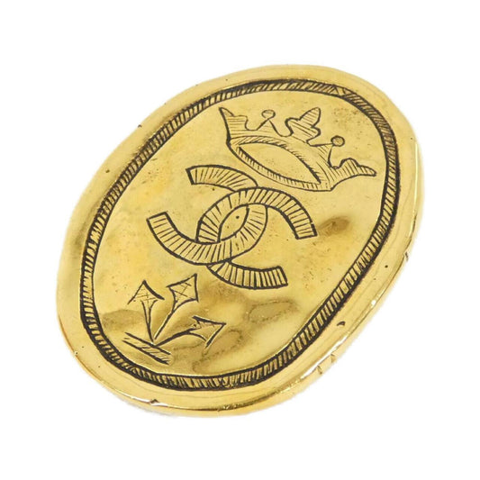 Chanel Gold Gold Plated Coco Mark