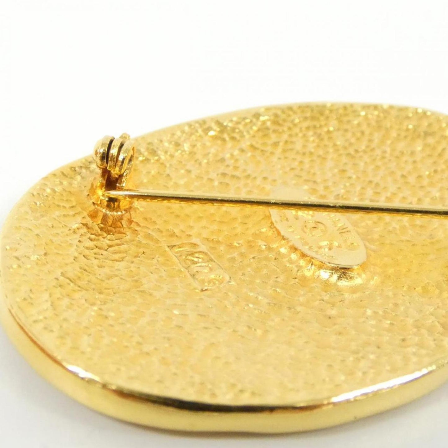 Chanel Gold Gold Plated Coco Mark
