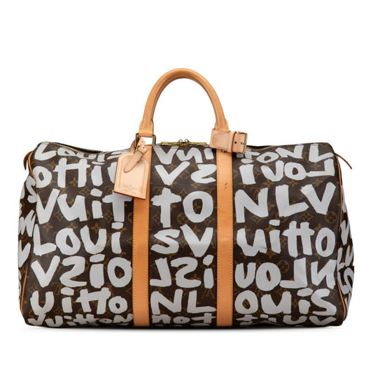 Louis Vuitton Brown Canvas Keepall 50