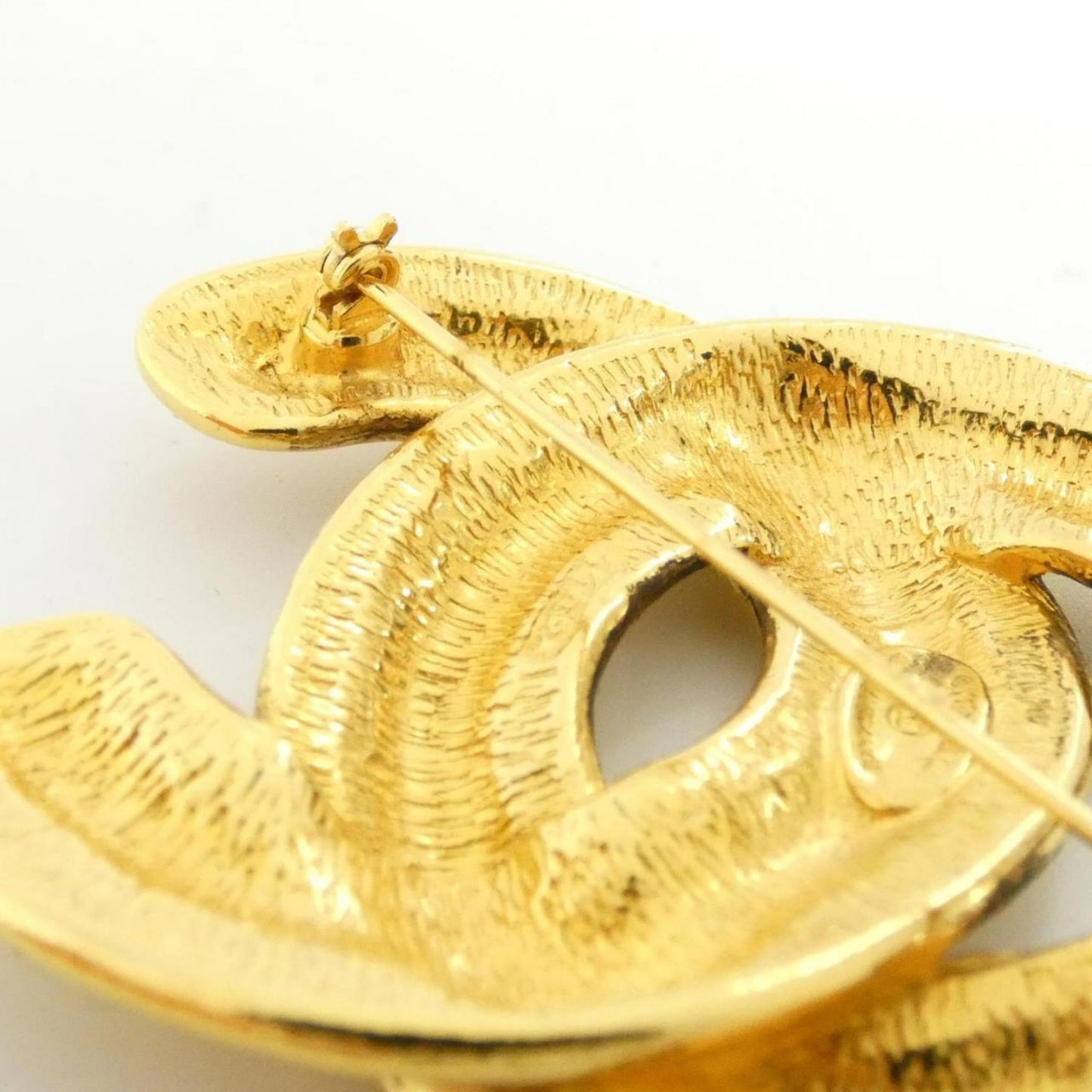 Chanel Gold Gold Plated Coco Mark