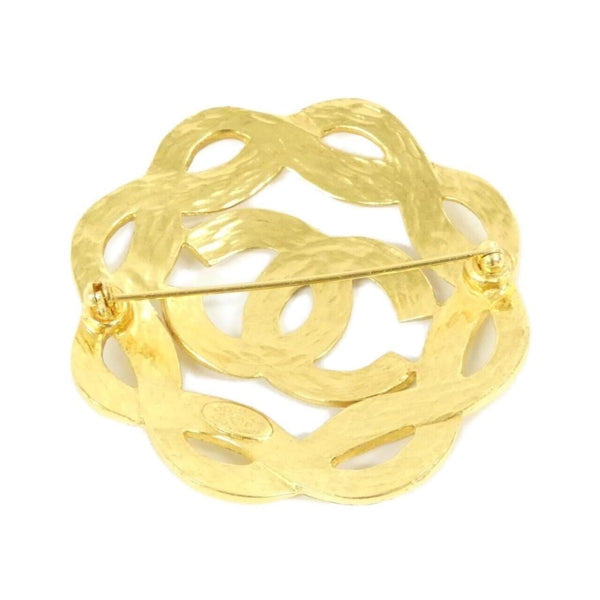 Chanel Gold Gold Plated Coco Mark