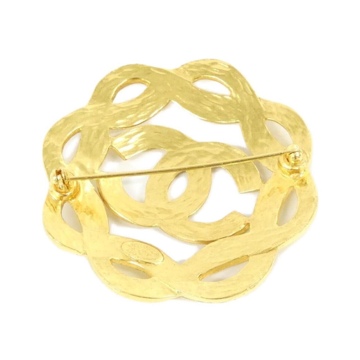 Chanel Gold Gold Plated Coco Mark