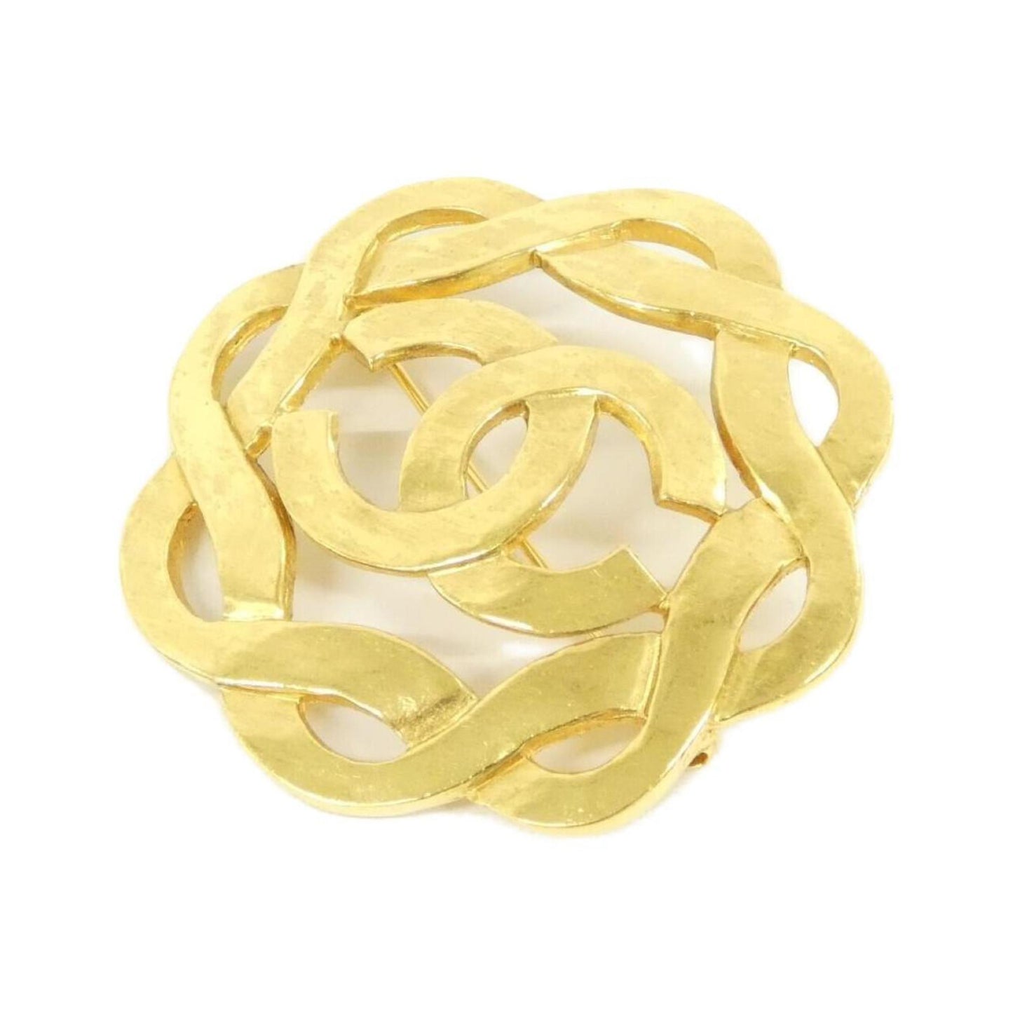 Chanel Gold Gold Plated Coco Mark