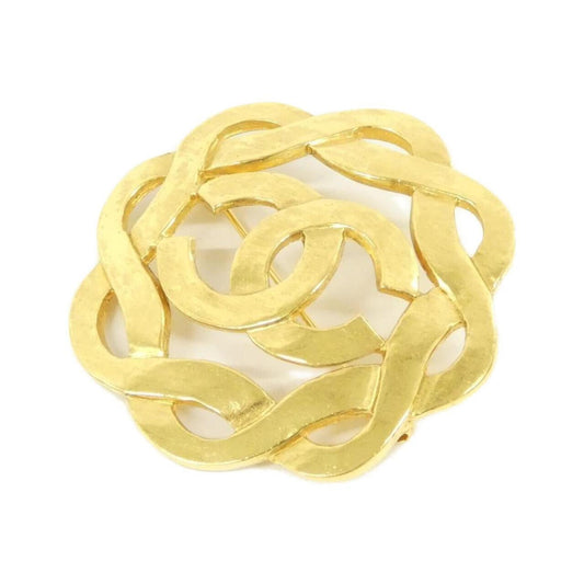 Chanel Gold Gold Plated Coco Mark