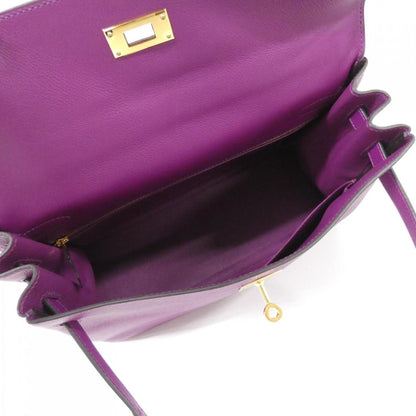 Hermès Purple Leather Kelly 32