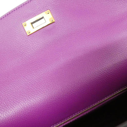 Hermès Purple Leather Kelly 32