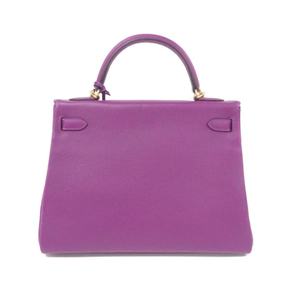 Hermès Purple Leather Kelly 32