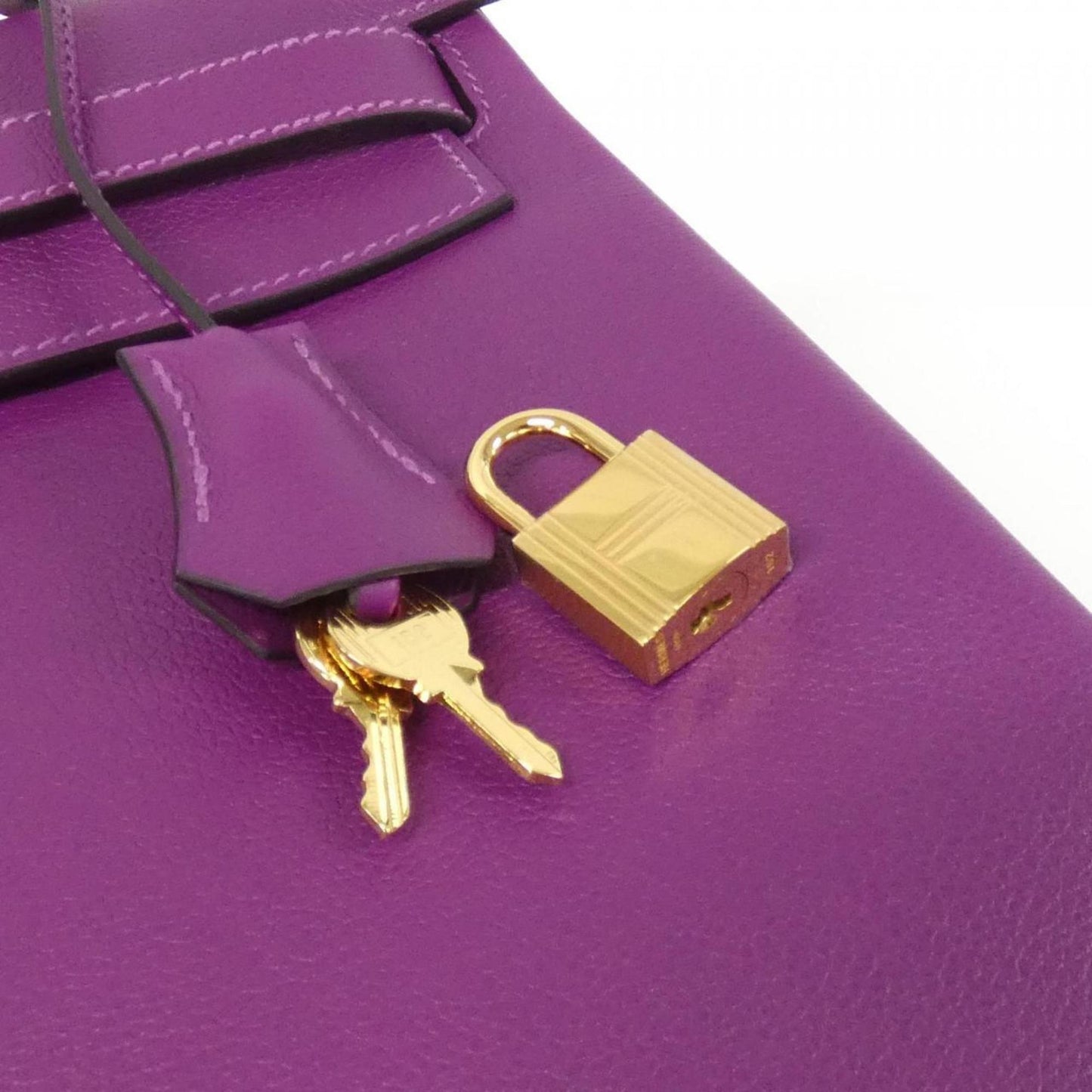 Hermès Purple Leather Kelly 32
