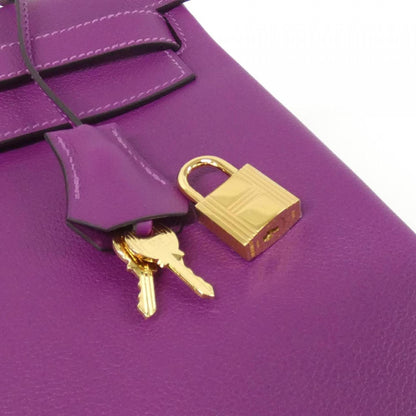 Hermès Purple Leather Kelly 32