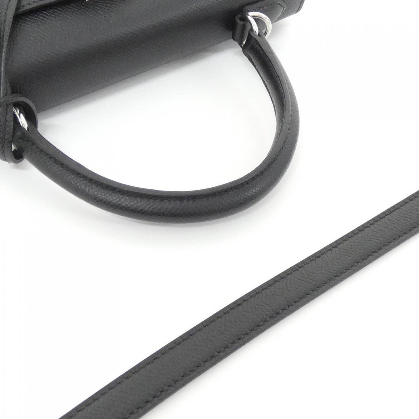 Hermès Black Leather Kelly 25