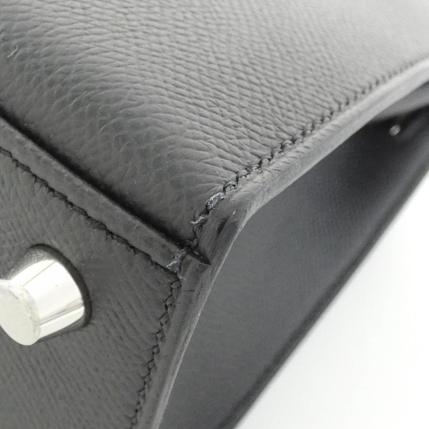 Hermès Black Leather Kelly 25