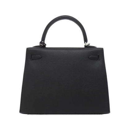 Hermès Black Leather Kelly 25