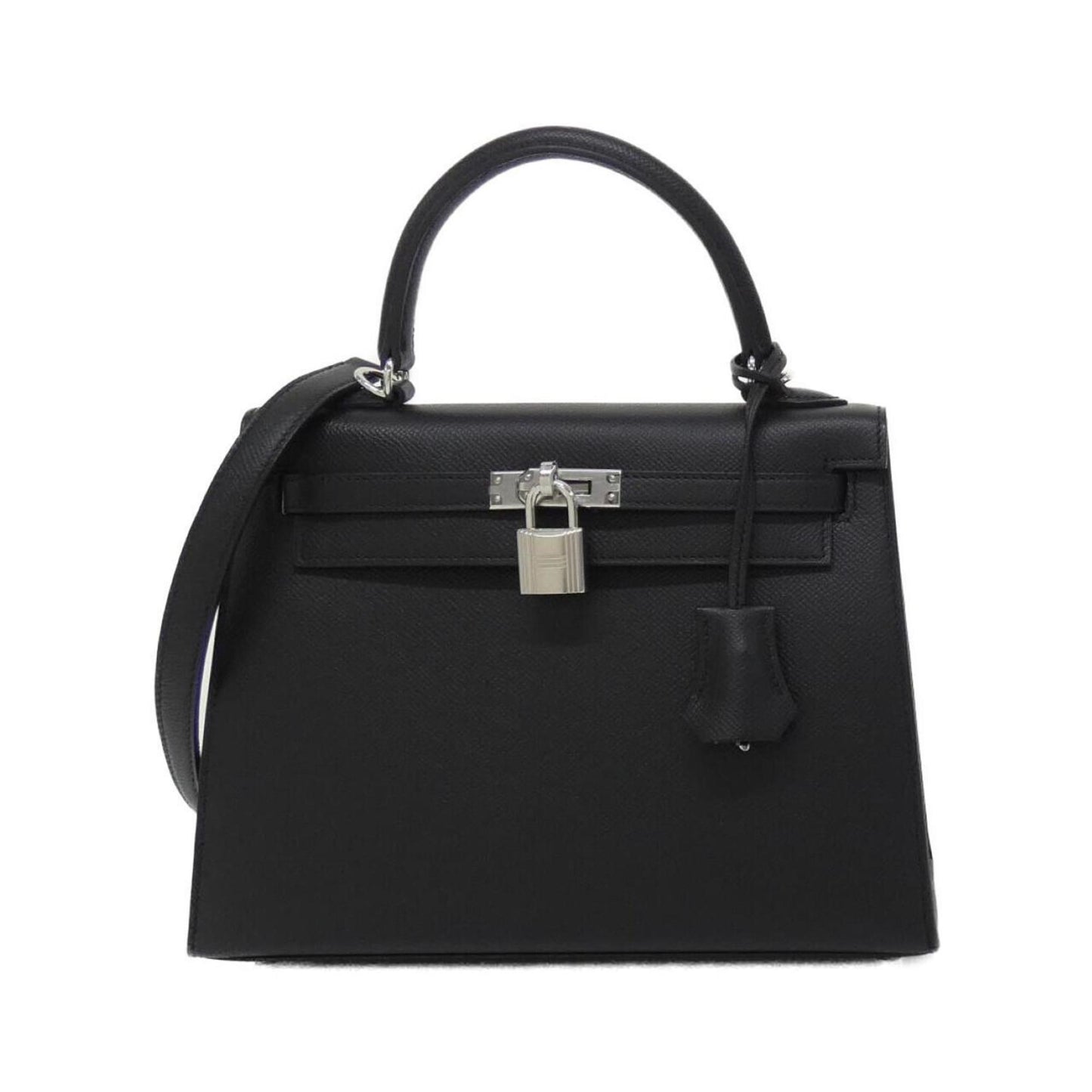 Hermès Black Leather Kelly 25