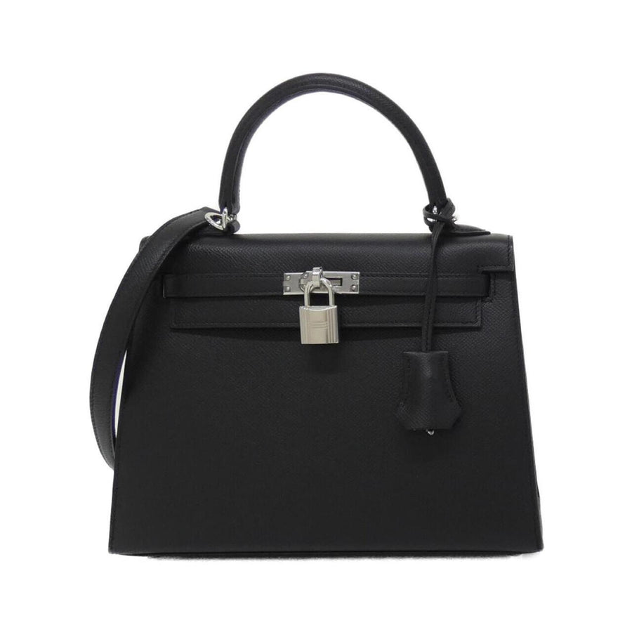 Hermès Black Leather Kelly 25