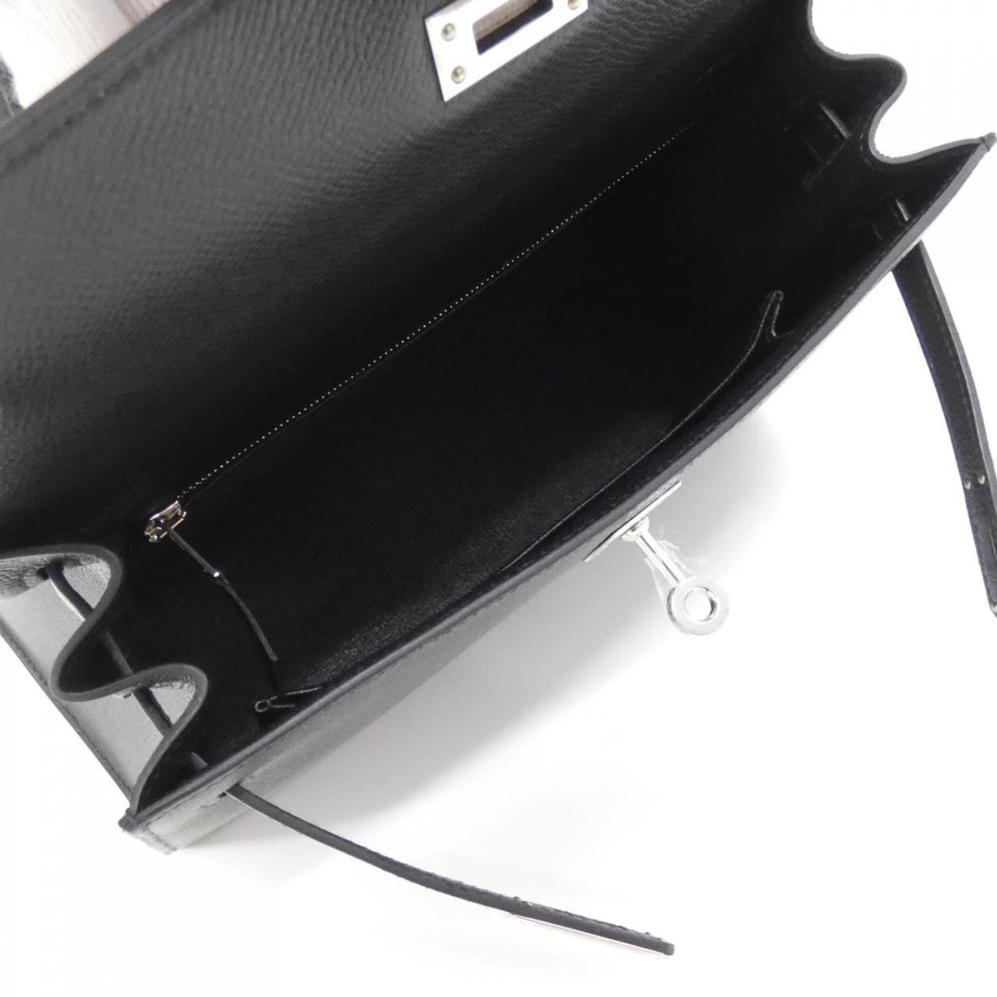 Hermès Black Leather Kelly 25