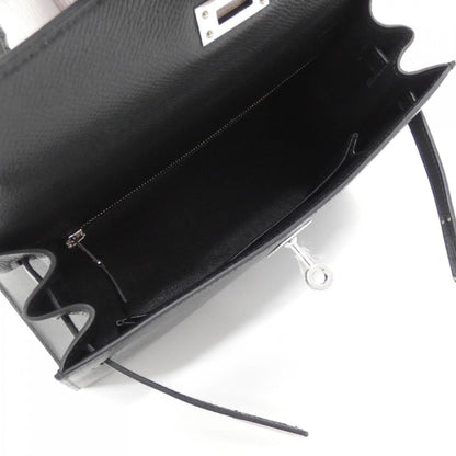 Hermès Black Leather Kelly 25