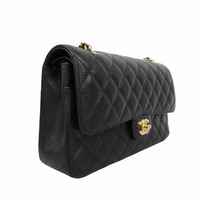 Chanel Black Leather Timeless 26