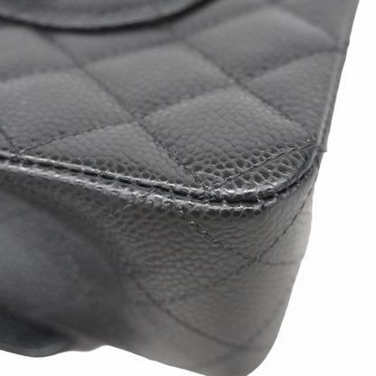 Chanel Black Leather Timeless 26