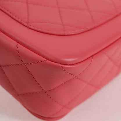 Chanel Pink Leather Logo Cc