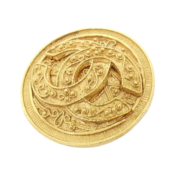 Chanel Gold Gold Plated Coco Mark