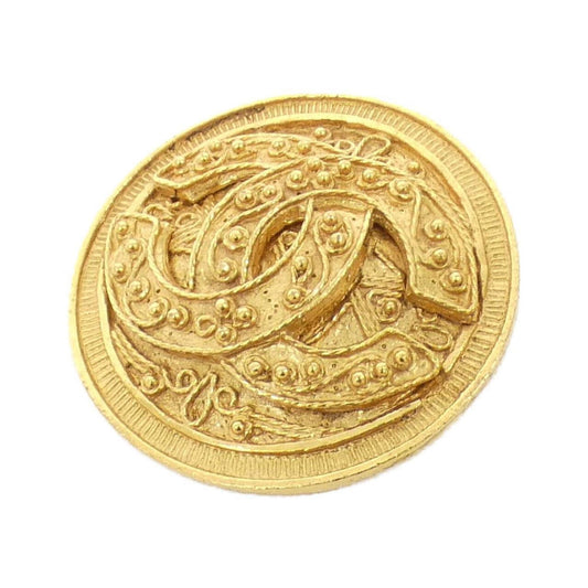 Chanel Gold Gold Plated Coco Mark