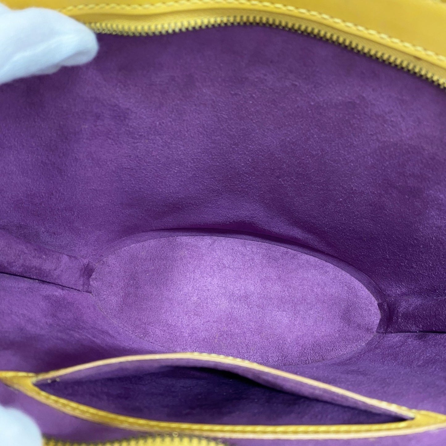 Louis Vuitton Yellow Leather Saint Jacques