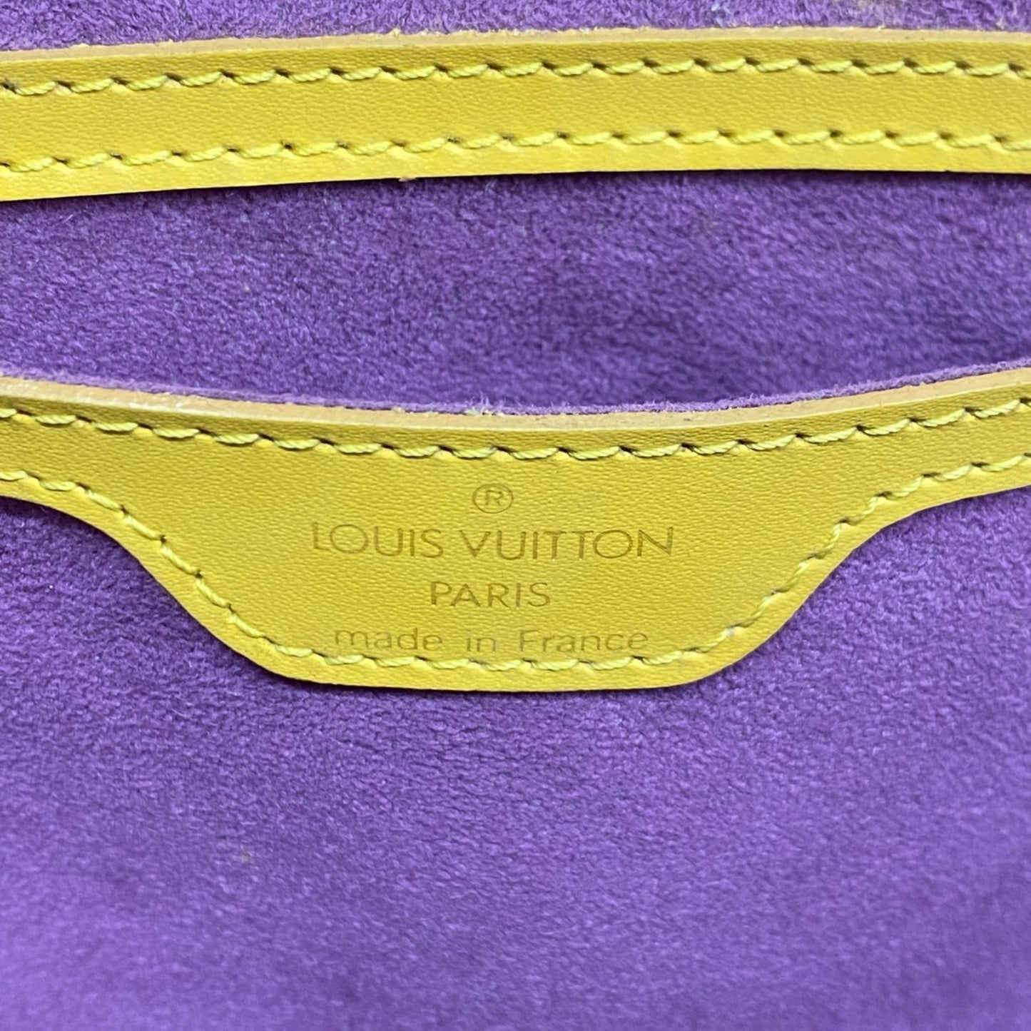 Louis Vuitton Yellow Leather Saint Jacques
