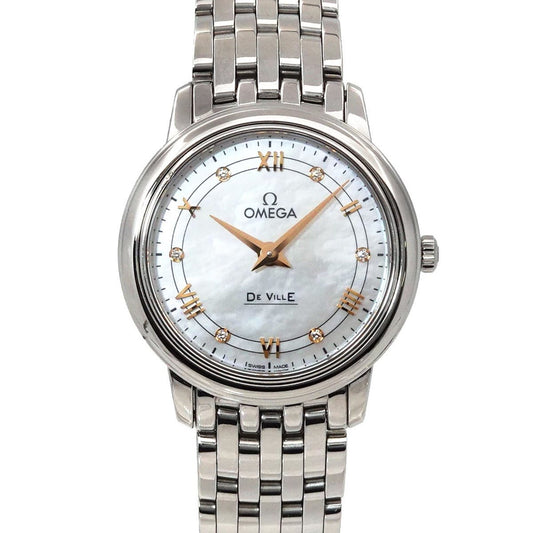 Omega White Steel De Ville