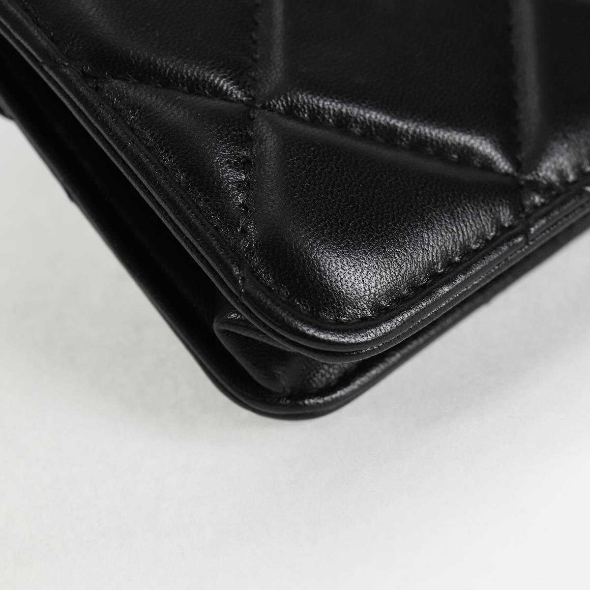 Chanel Black Leather Logo Cc