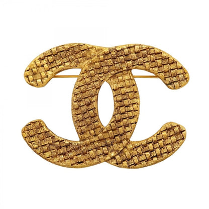Chanel Gold Gold Plated Coco Mark