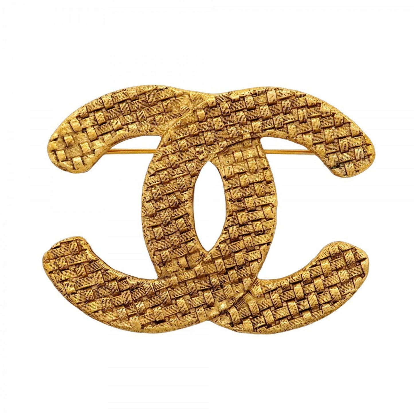 Chanel Gold Gold Plated Coco Mark