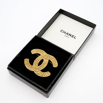 Chanel Gold Gold Plated Coco Mark